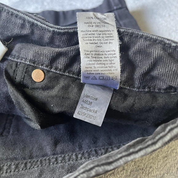 Pacsun Shorts Womens 27 Black Denim Mom Shorts High Rise Preppy Festival Beach - Picture 5 of 12